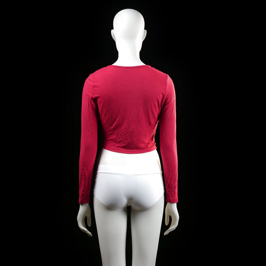 Long-sleeve top - Red - Size S