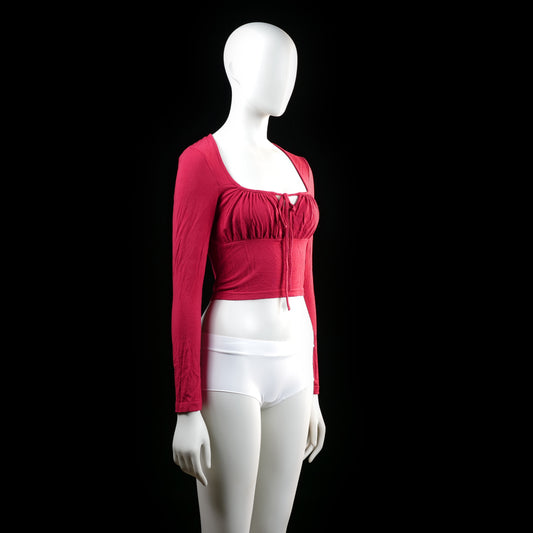 Long-sleeve top - Red - Size S
