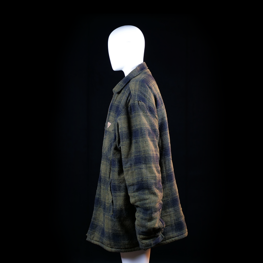 Fleece jacket - Olive & Navy - Size 4XL