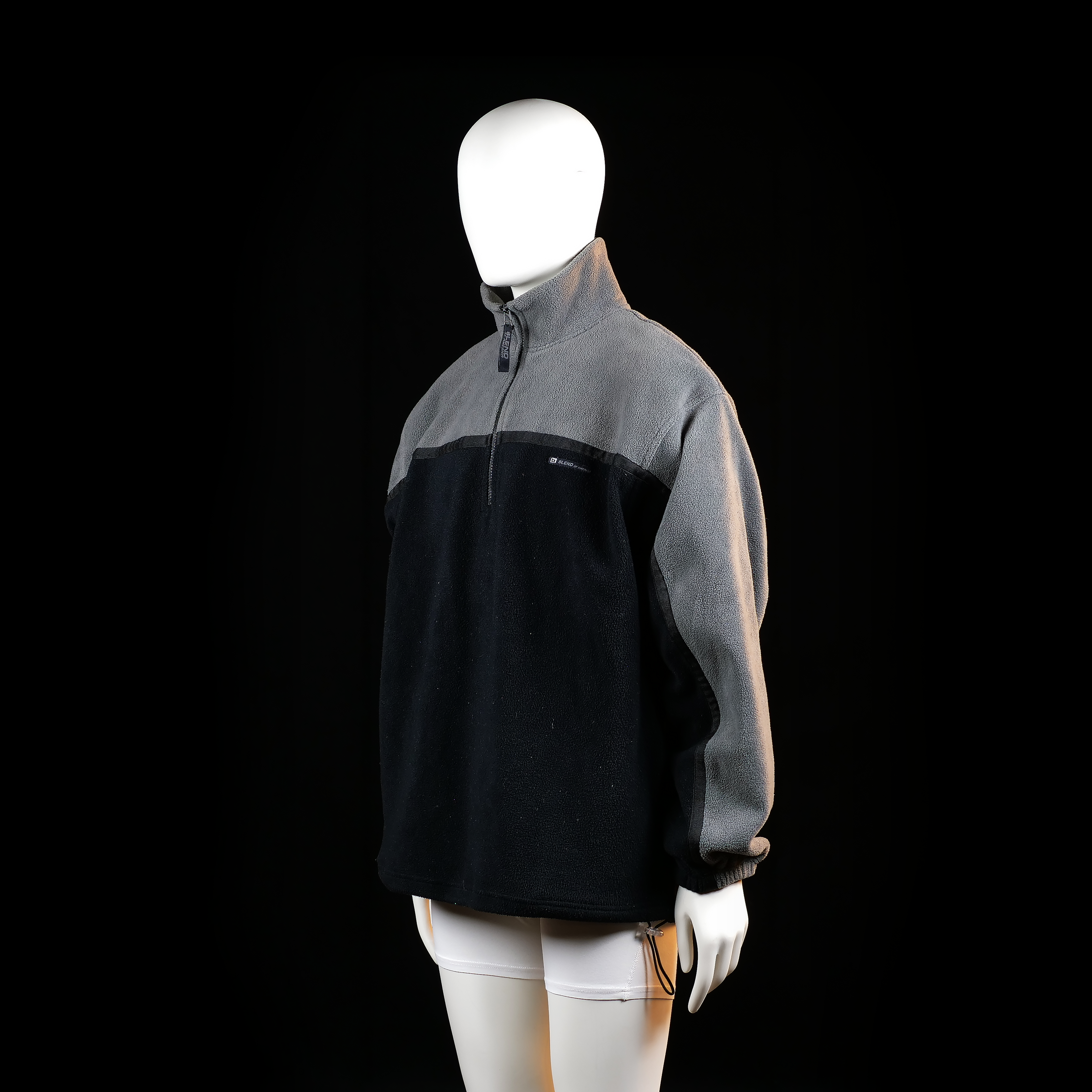 Fleece jacket - Black & Gray - Size L