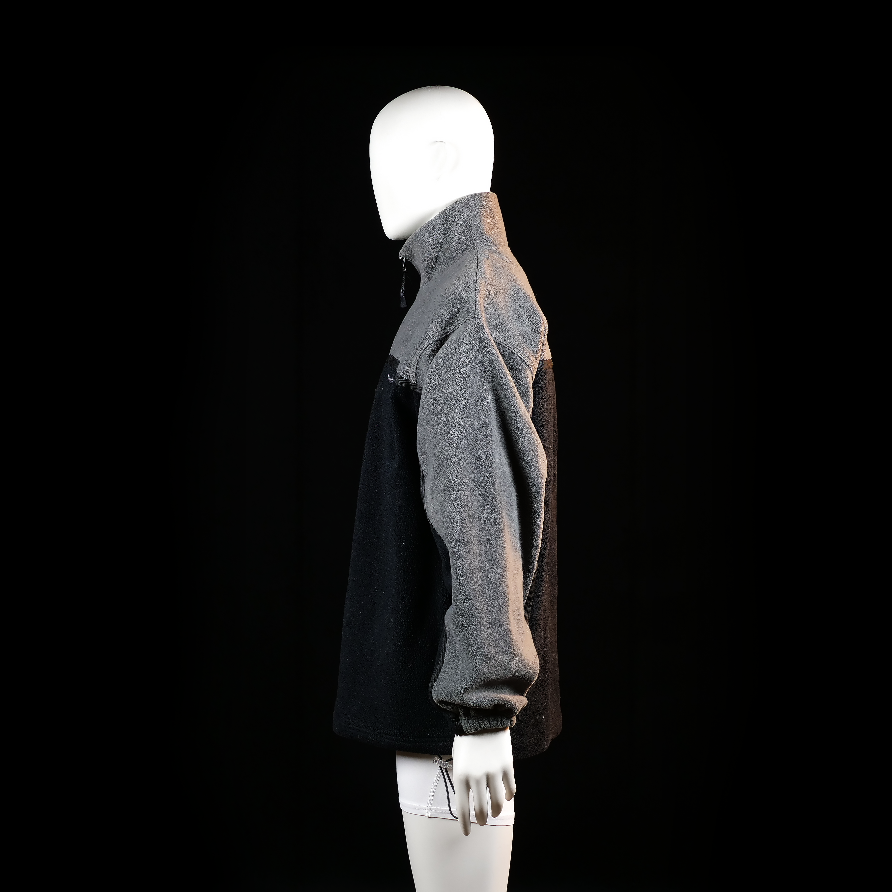 Fleece jacket - Black & Gray - Size L