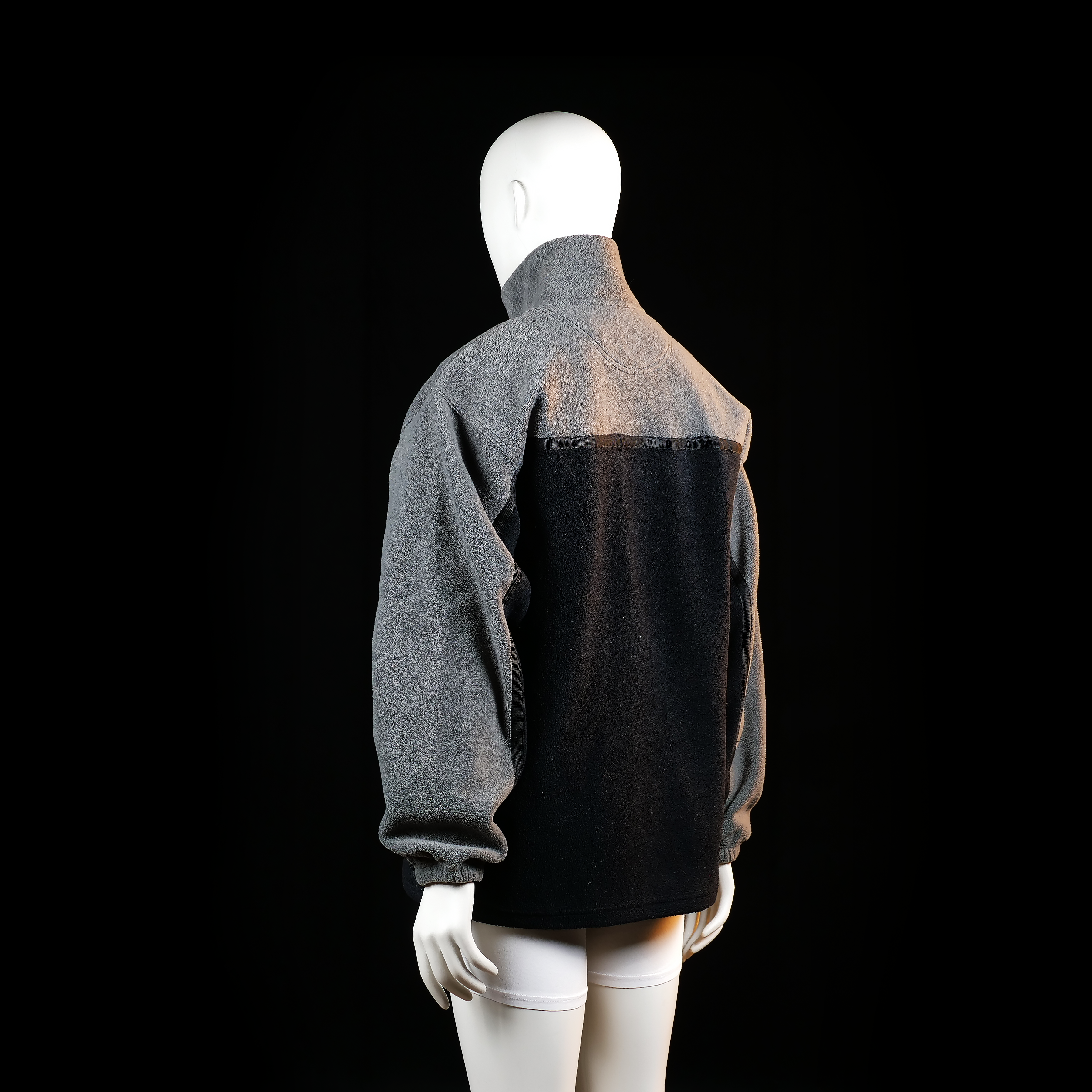 Fleece jacket - Black & Gray - Size L