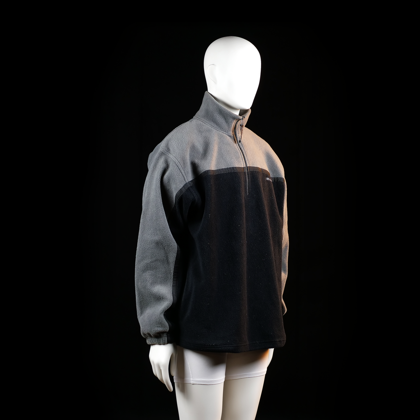 Fleece jacket - Black & Gray - Size L