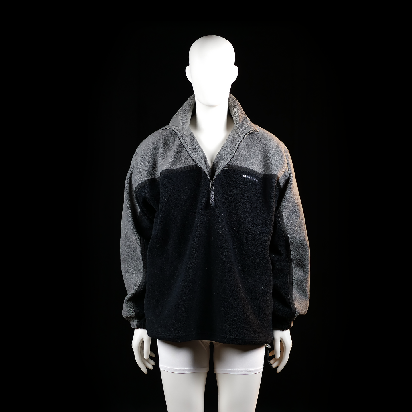 Fleece jacket - Black & Gray - Size L