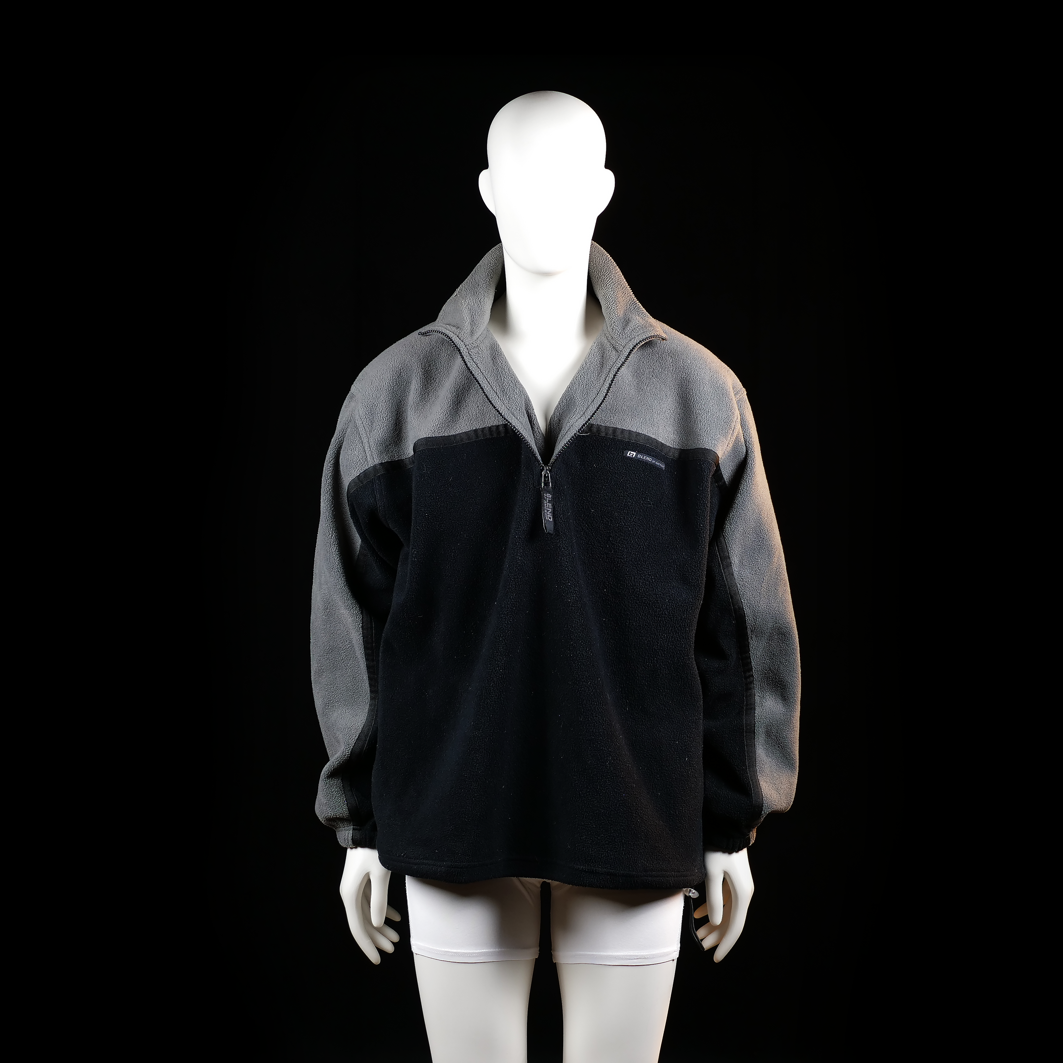 Fleece jacket - Black & Gray - Size L