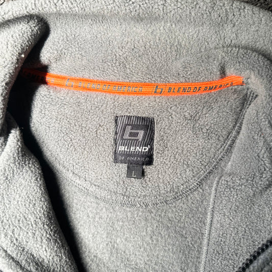Fleece jacket - Black & Gray - Size L