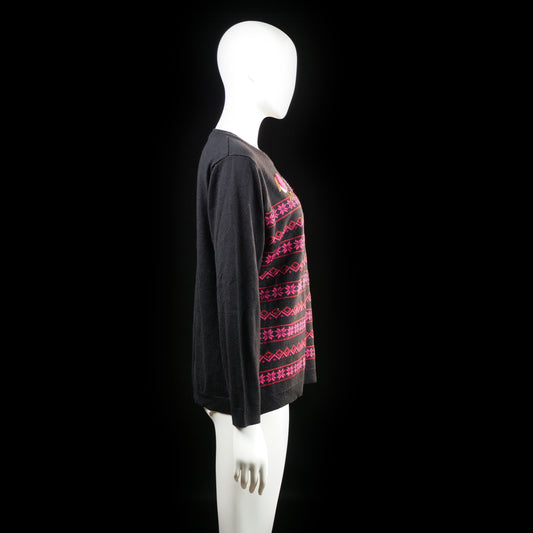 Sweater - Black & Pink - Size L, XL
