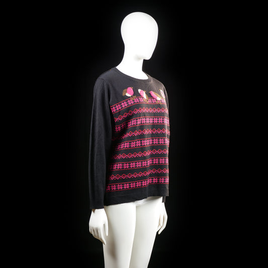 Sweater - Black & Pink - Size L, XL