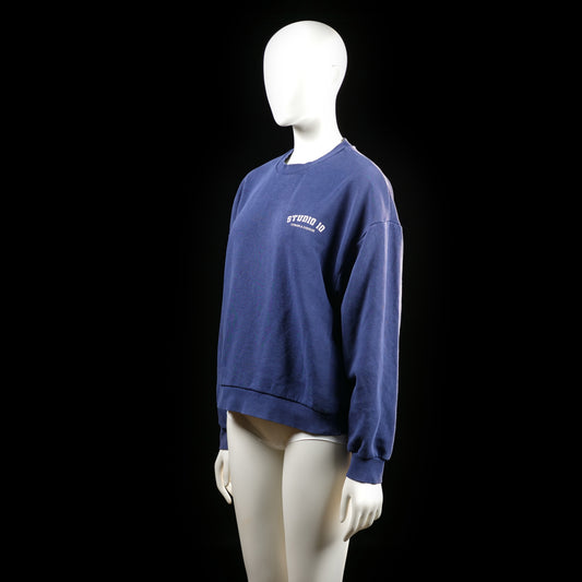 Sweatshirt - Navy & White - Size M