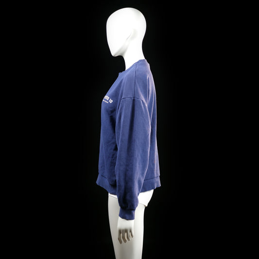 Sweatshirt - Navy & White - Size M