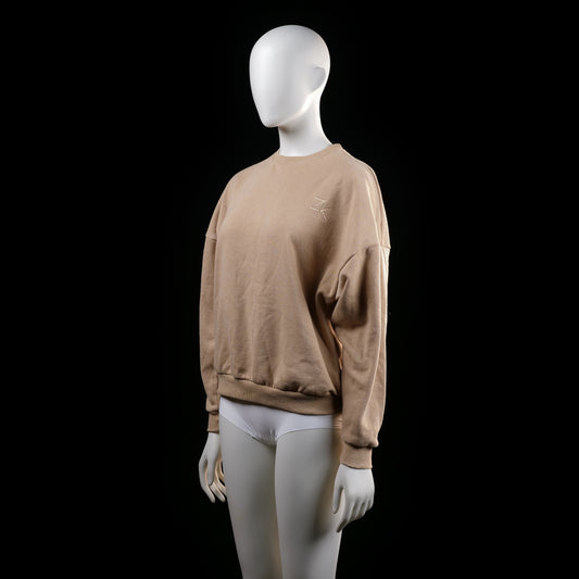 Sweatshirt - Beige - Size XS