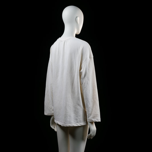 Long-sleeve top - Ivory - Size M