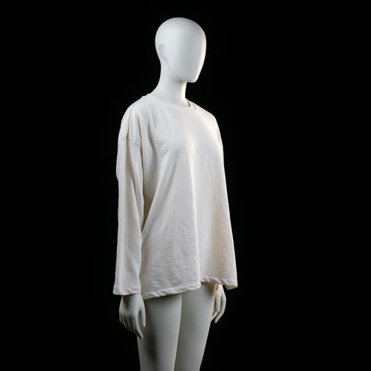 Long-sleeve top - Ivory - Size M
