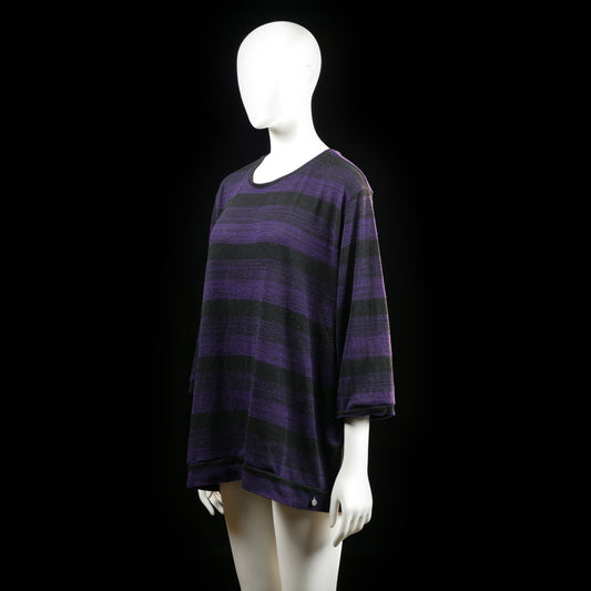 Long-sleeve top - Black & Purple - Size XXL
