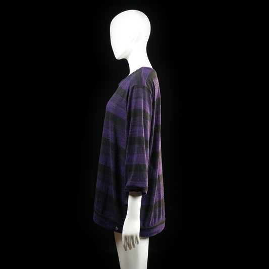 Long-sleeve top - Black & Purple - Size XXL
