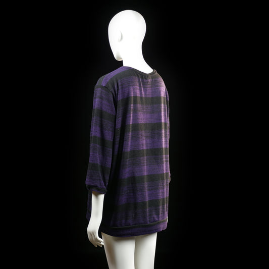 Long-sleeve top - Black & Purple - Size XXL