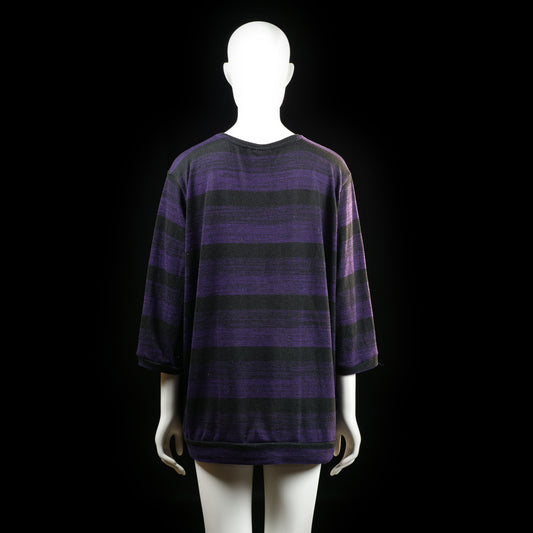 Long-sleeve top - Black & Purple - Size XXL
