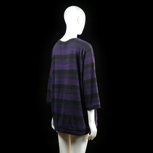 Long-sleeve top - Black & Purple - Size XXL