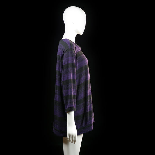 Long-sleeve top - Black & Purple - Size XXL