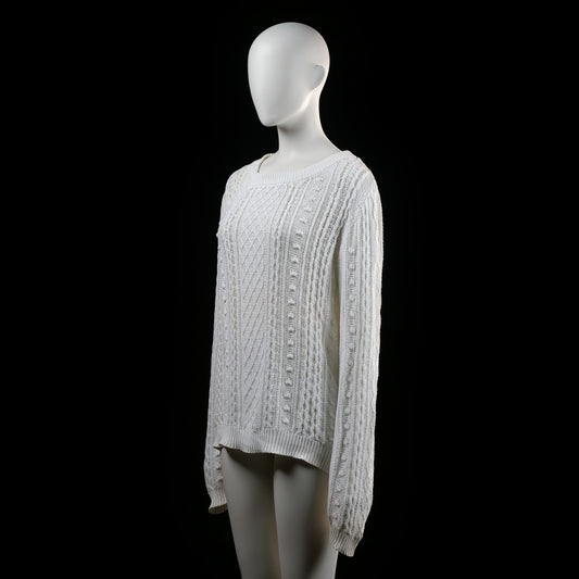 Sweater - White - Size L