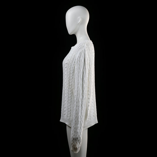 Sweater - White - Size L