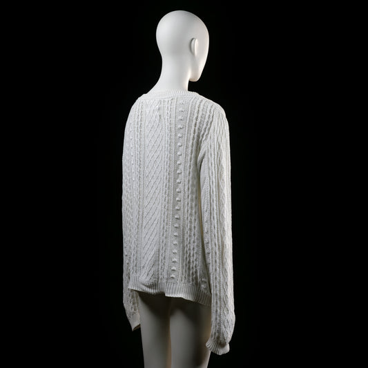 Sweater - White - Size L