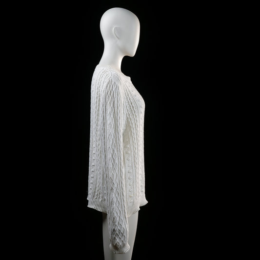 Sweater - White - Size L
