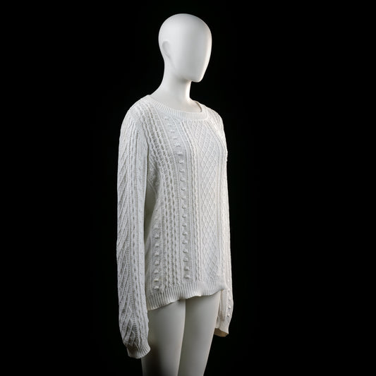Sweater - White - Size L