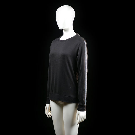 Sweatshirt - Black & Light Blue - Size M