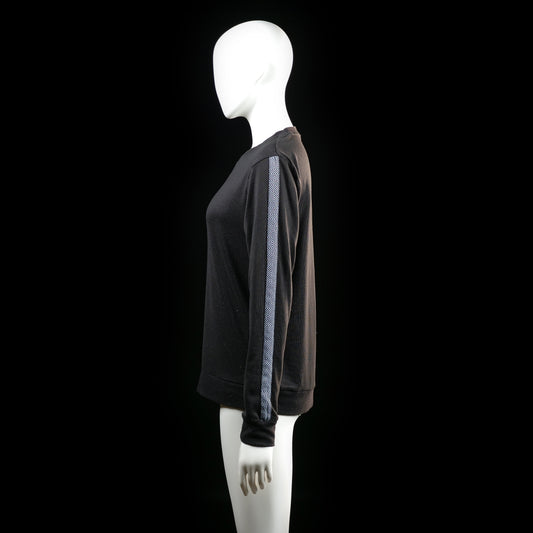 Sweatshirt - Black & Light Blue - Size M