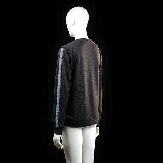 Sweatshirt - Black & Light Blue - Size M