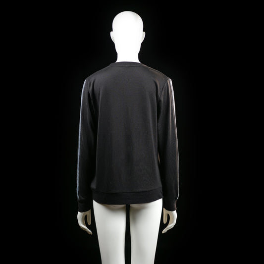Sweatshirt - Black & Light Blue - Size M