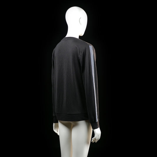Sweatshirt - Black & Light Blue - Size M