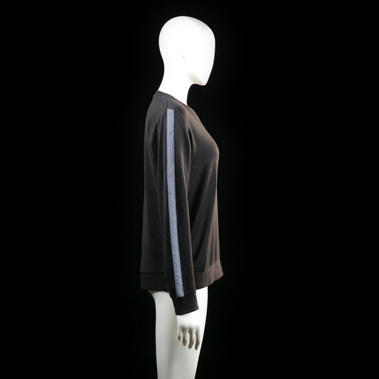 Sweatshirt - Black & Light Blue - Size M