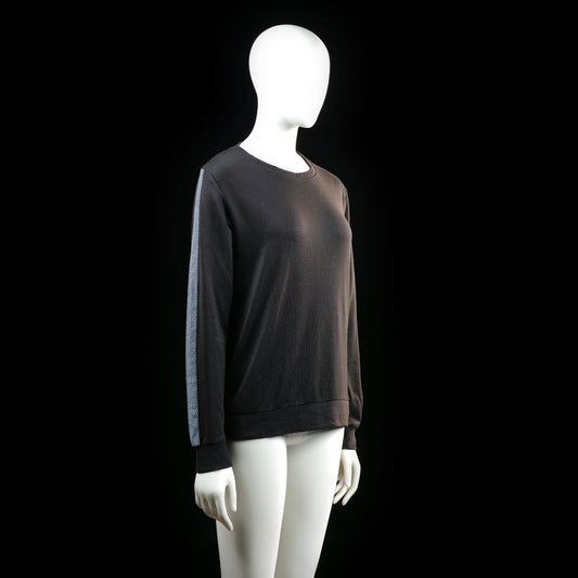 Sweatshirt - Black & Light Blue - Size M