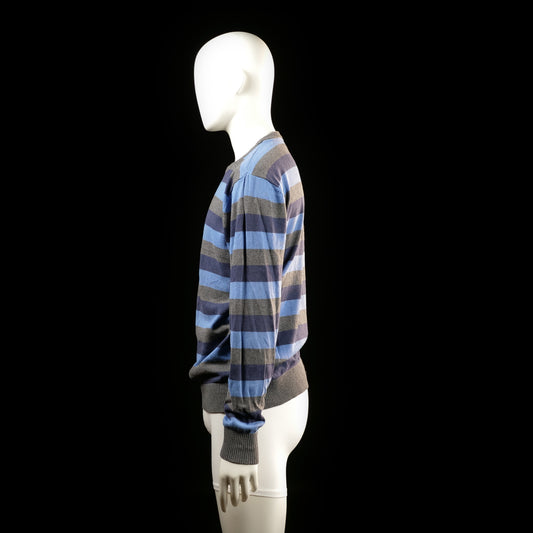 Sweater - Light Blue & Dark Gray - Size L