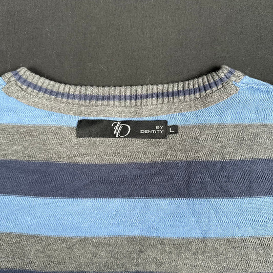 Sweater - Light Blue & Dark Gray - Size L