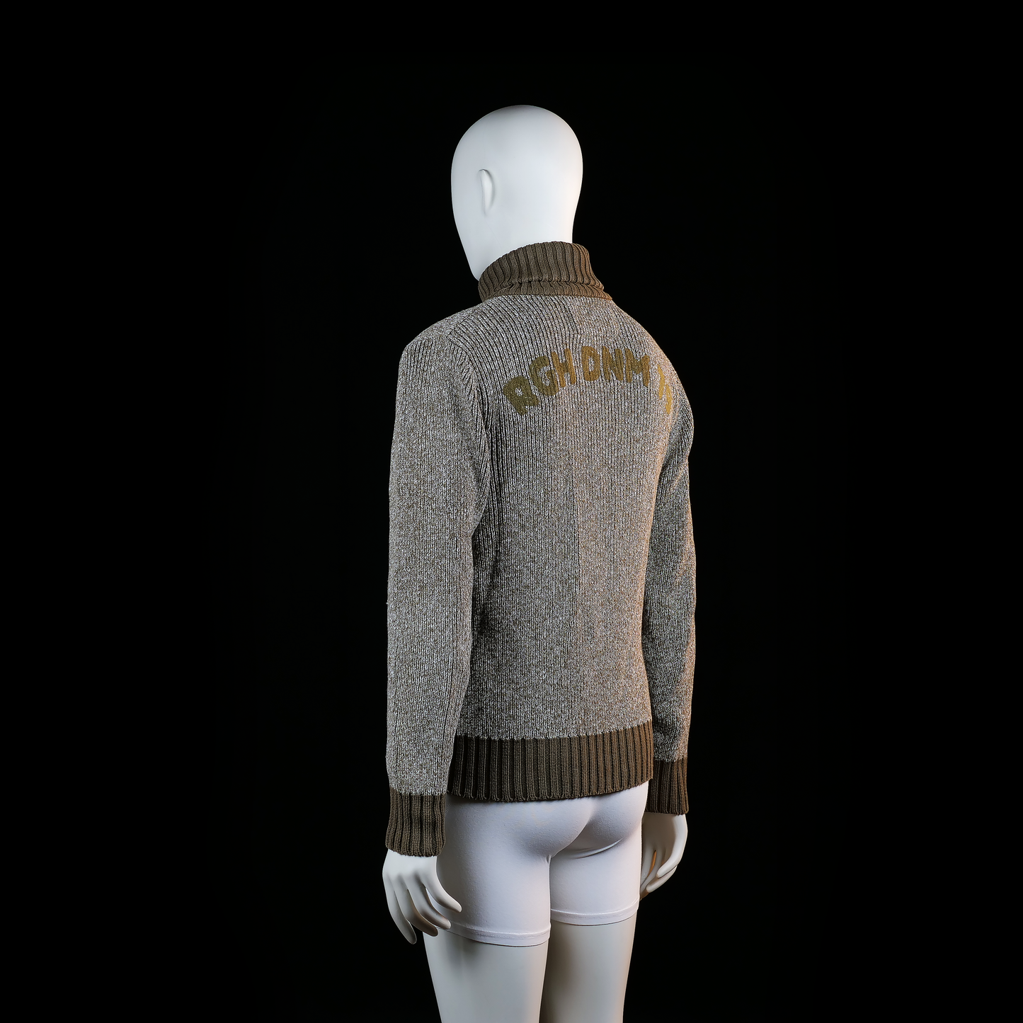 Fleece jacket - Gray & Brown - Size M