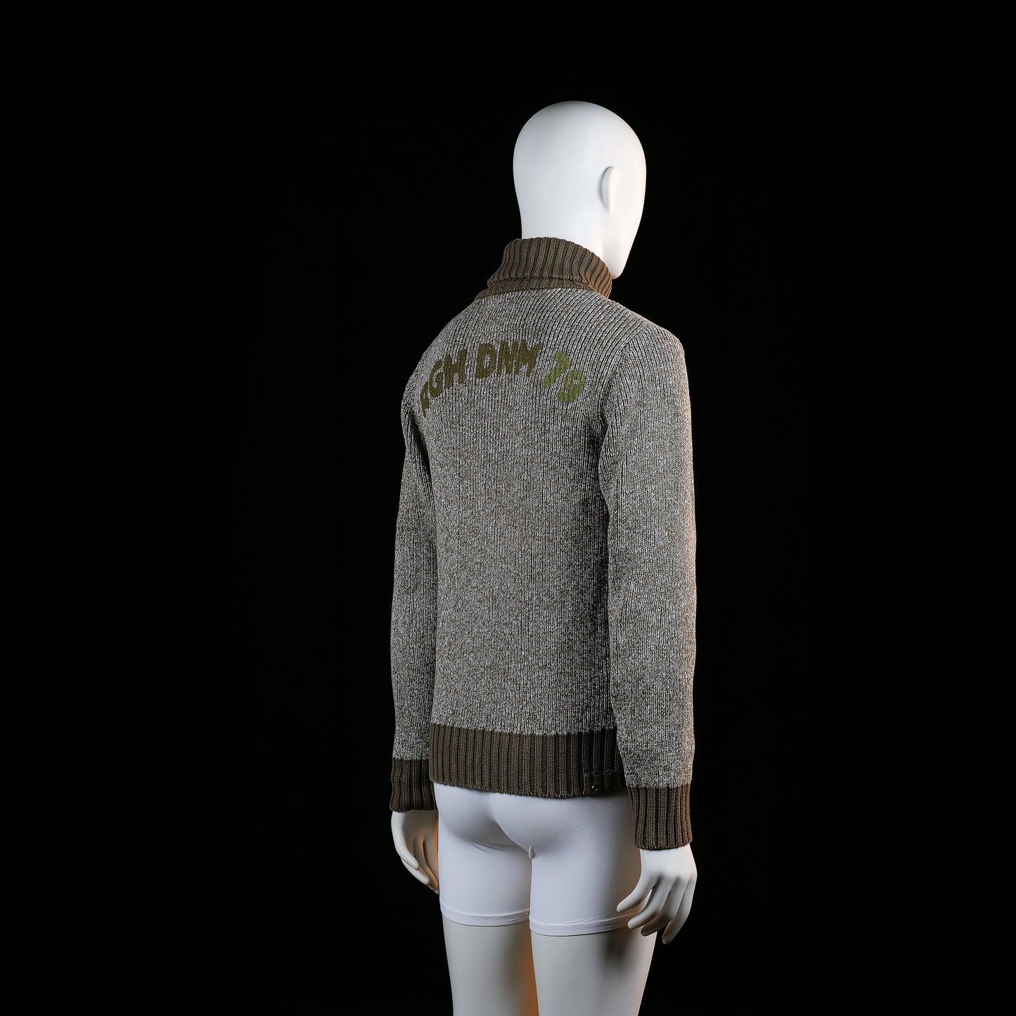 Fleece jacket - Gray & Brown - Size M