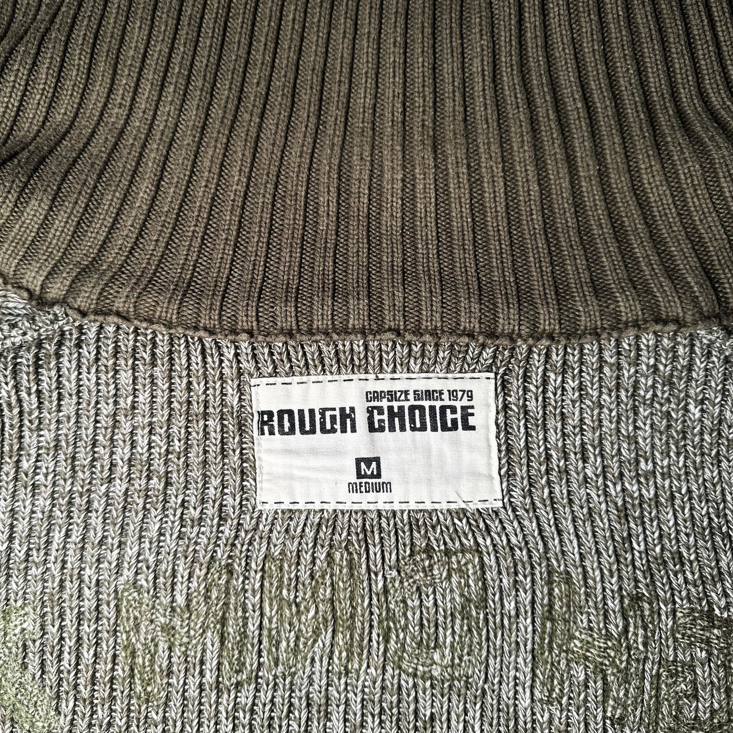 Fleece jacket - Gray & Brown - Size M