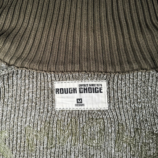 Fleece jacket - Gray & Brown - Size M
