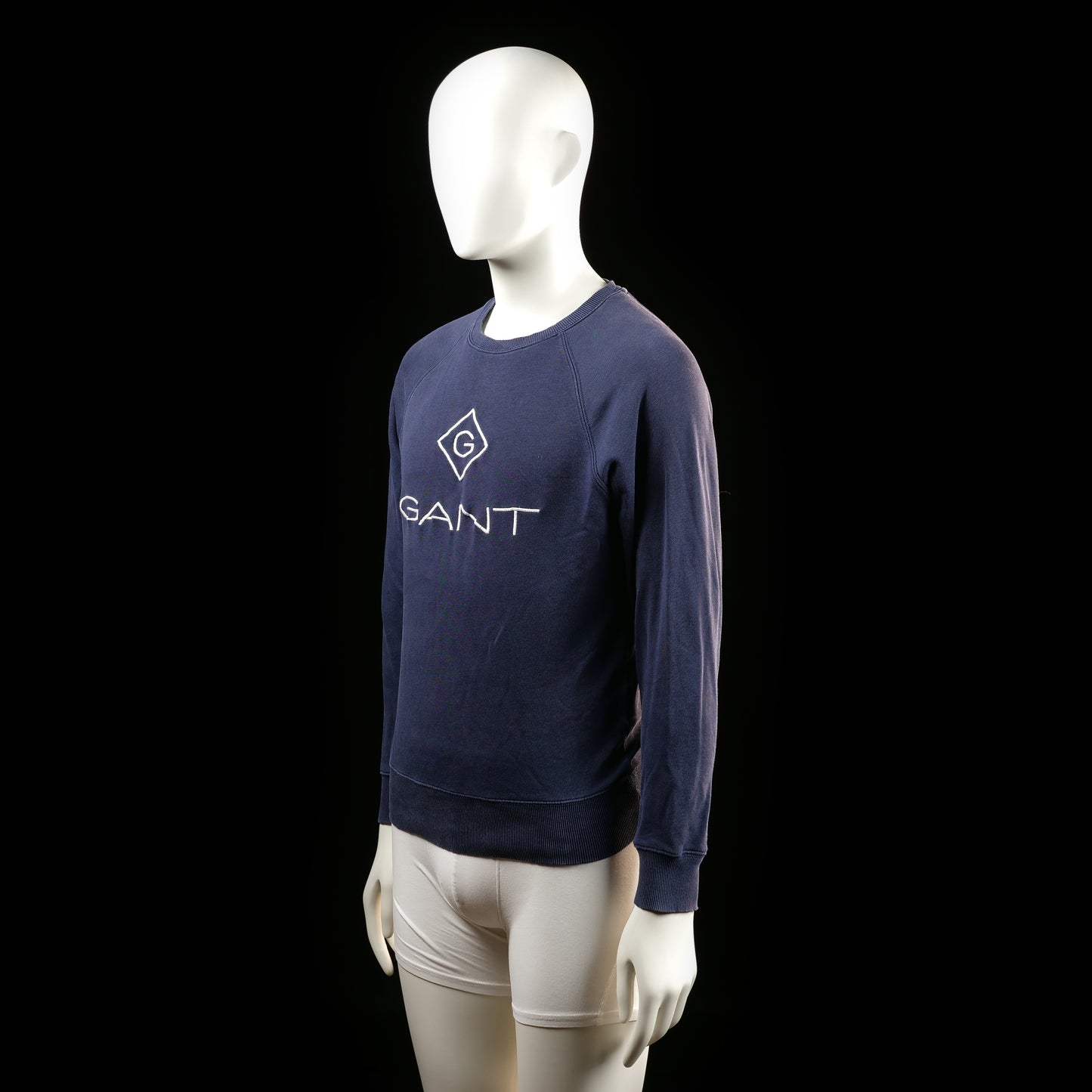 Sweatshirt - Navy & White - Size S