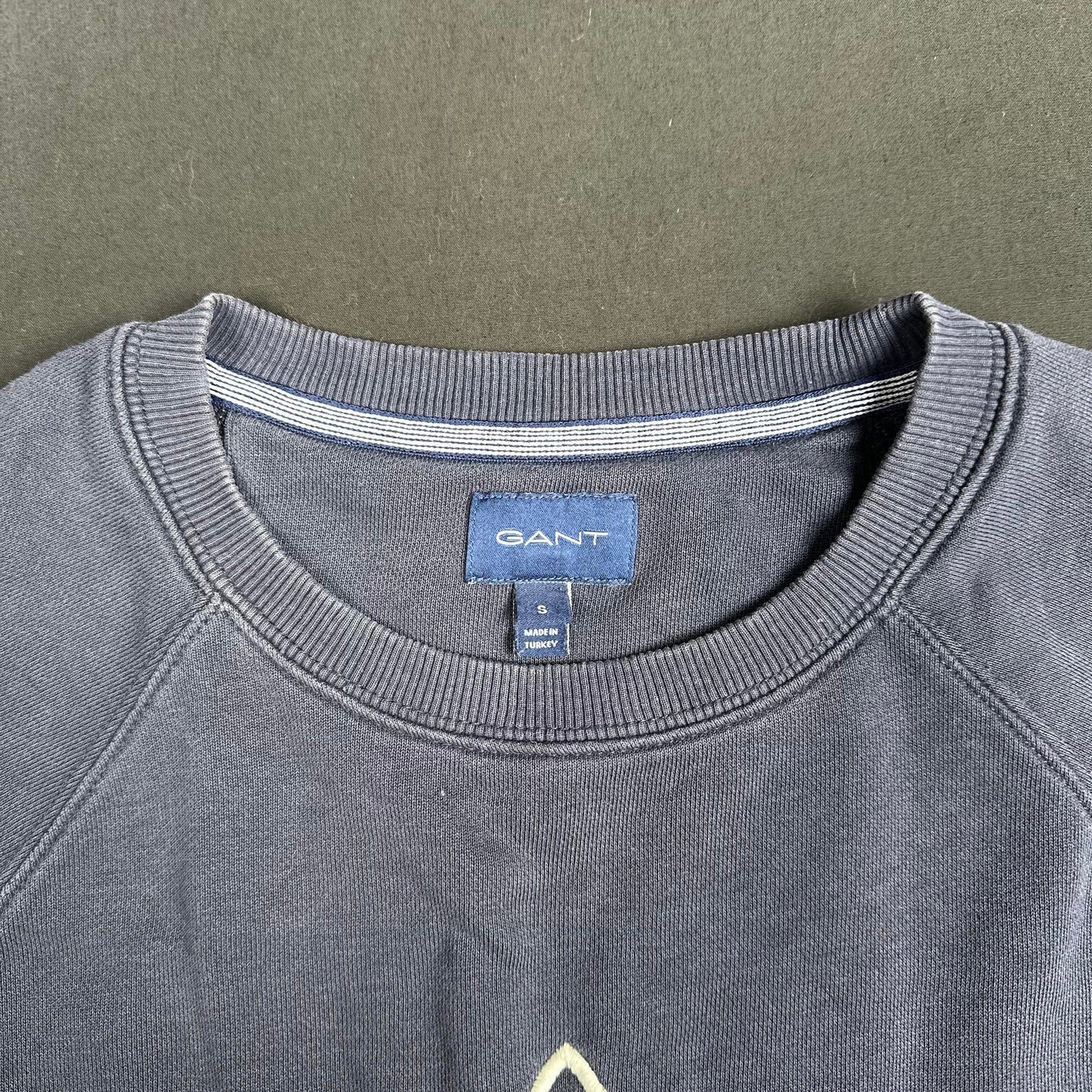 Sweatshirt - Navy & White - Size S