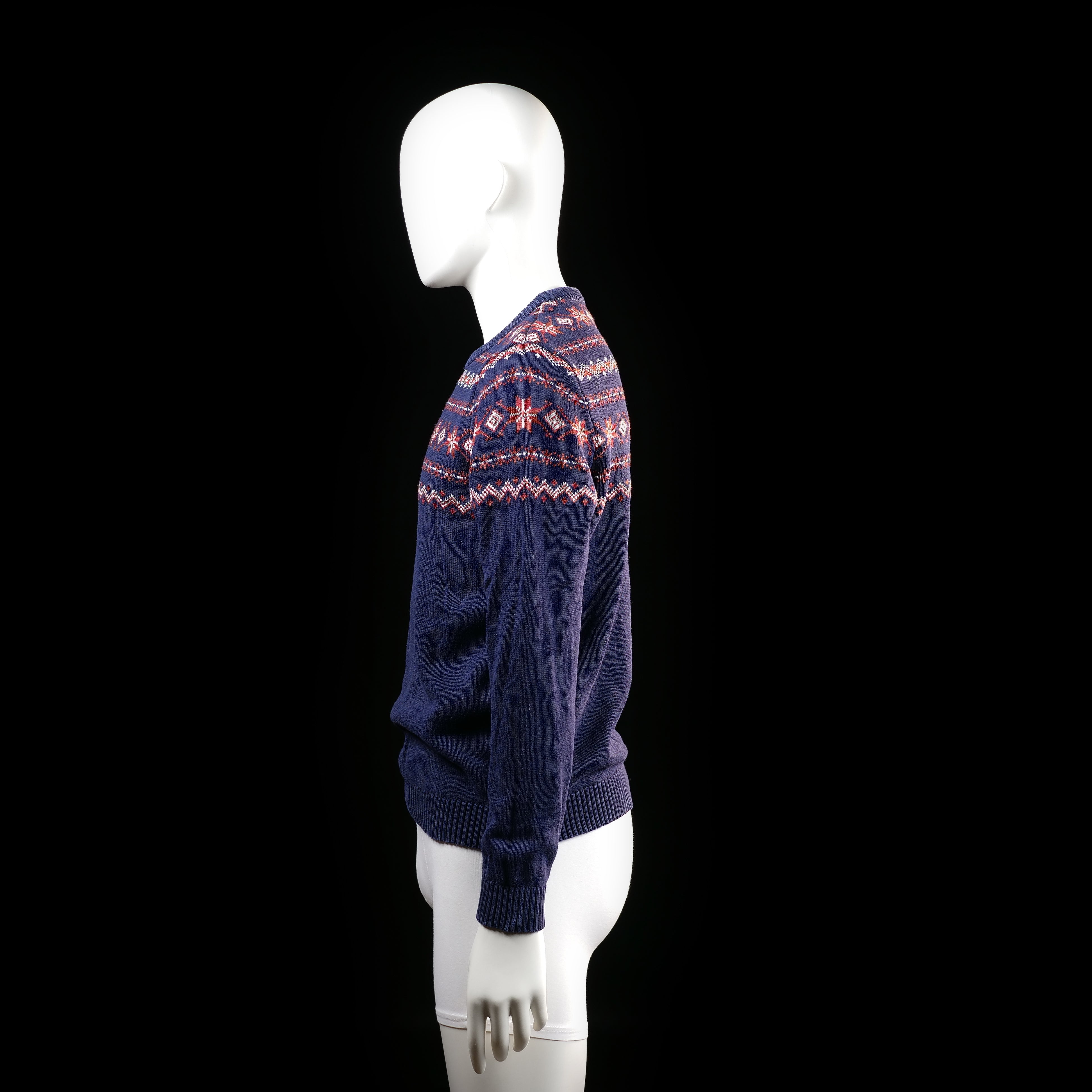 Sweater - Navy & Red - Size S