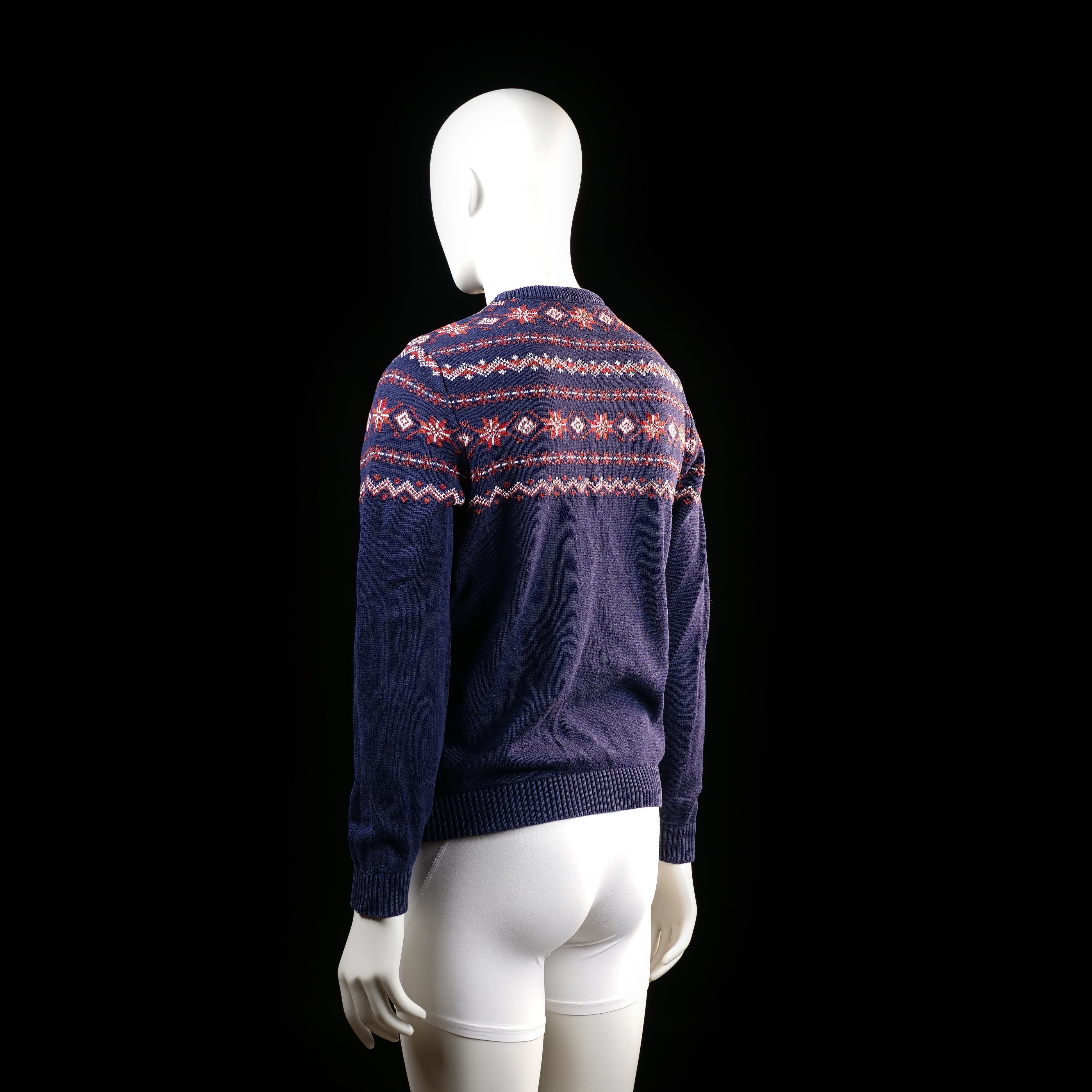 Sweater - Navy & Red - Size S