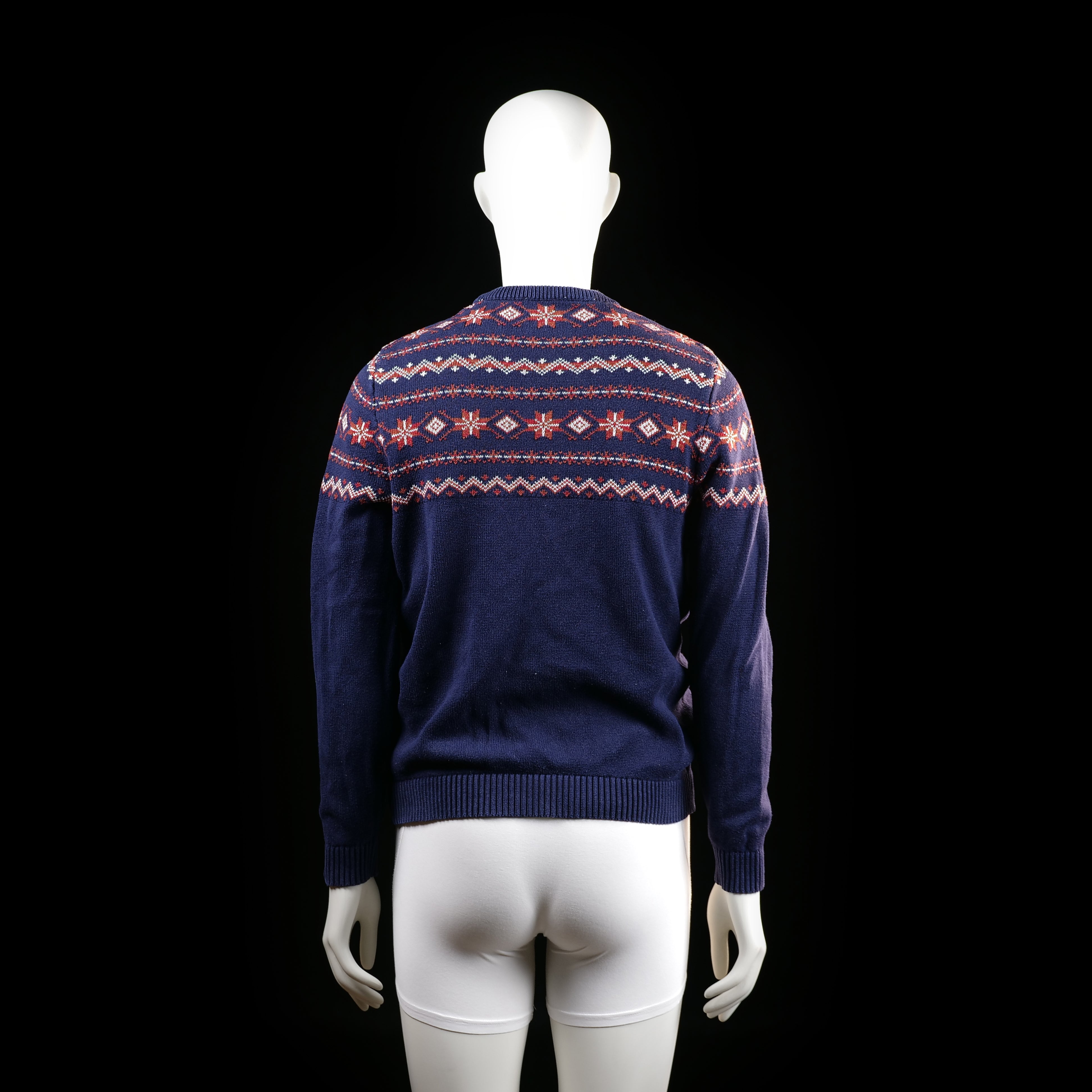 Sweater - Navy & Red - Size S
