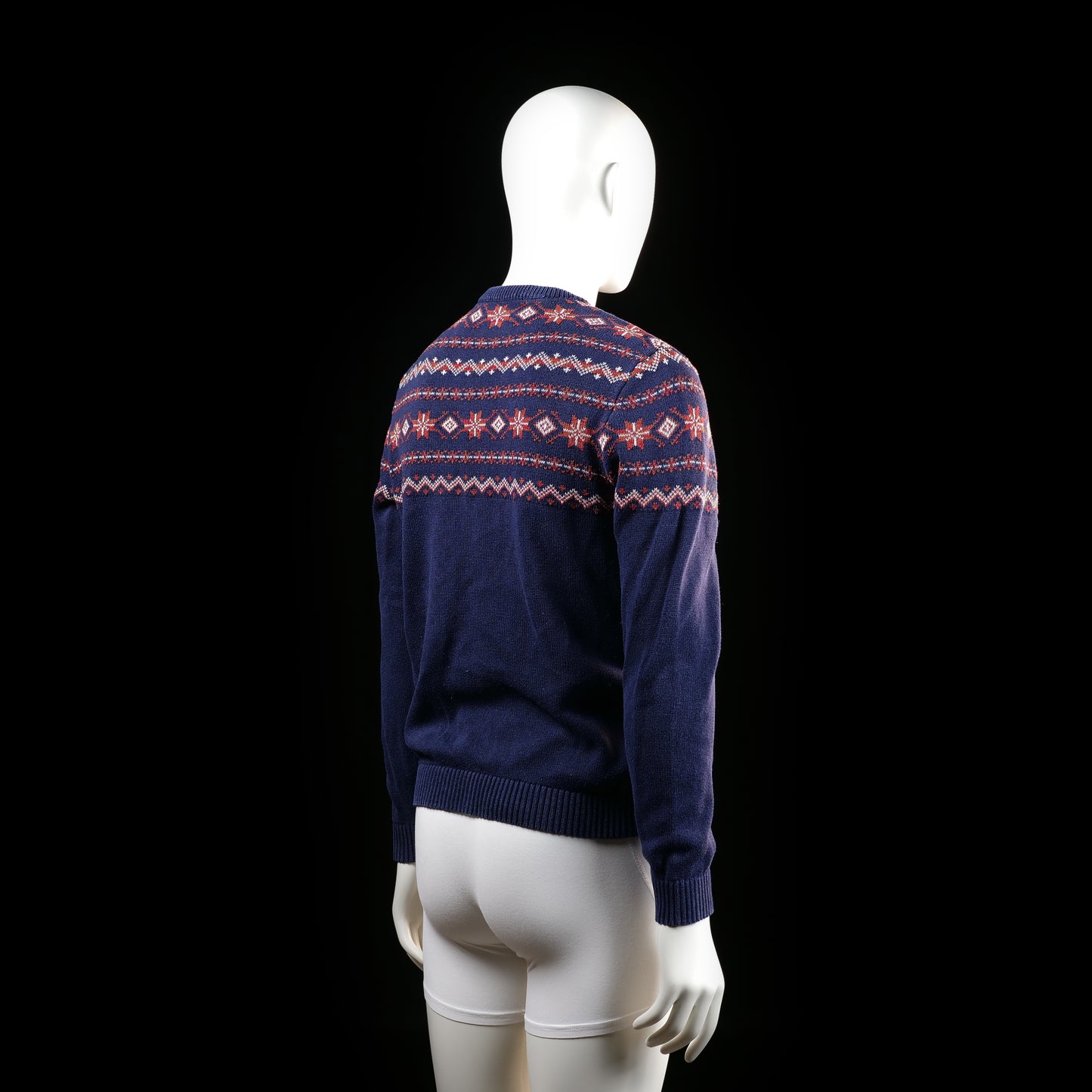 Sweater - Navy & Red - Size S
