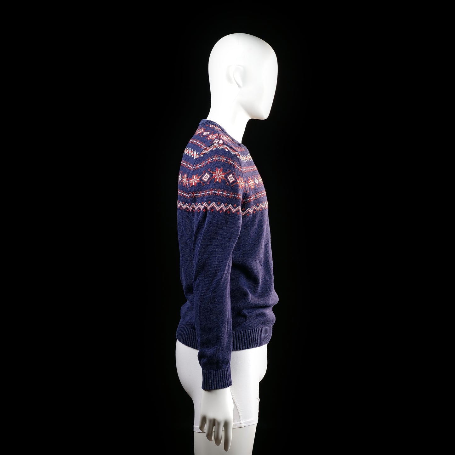 Sweater - Navy & Red - Size S