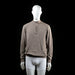 Park Lane - Sweater - Taupe - Size XL - Long-sleeve sweater with ribbed cuffs and hem, featuring a half-zip mock neck design.