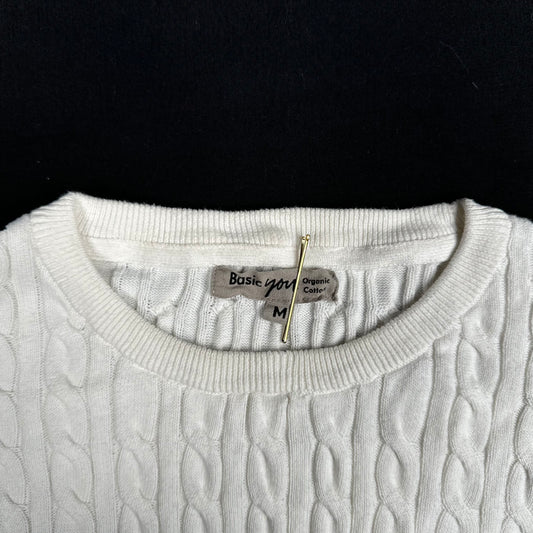 Sweater - White - Size M